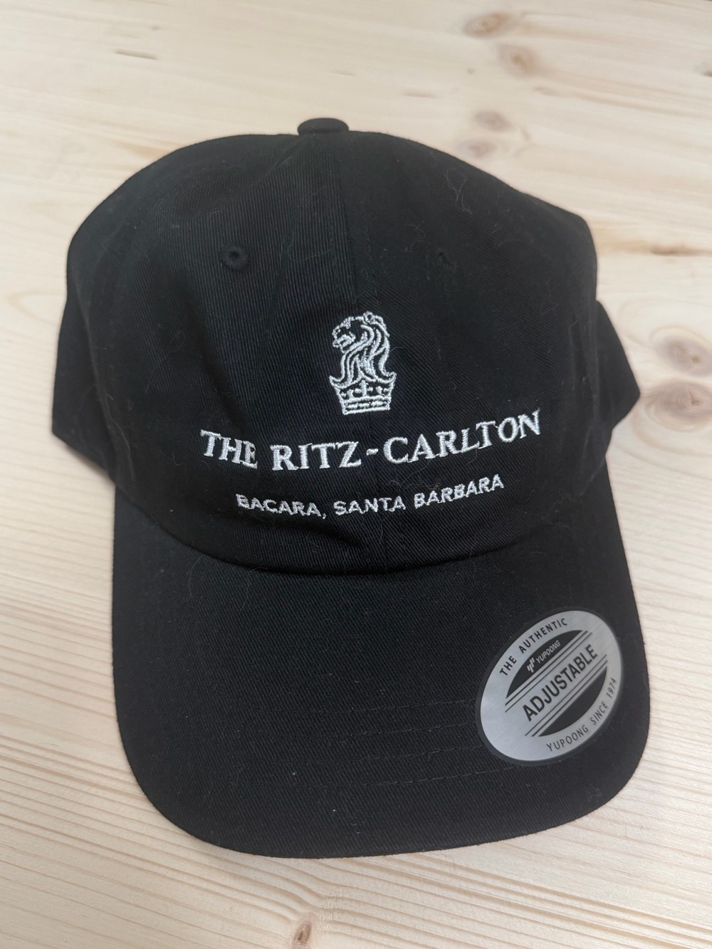 Black Embroidered Adjustable Baseball Cap